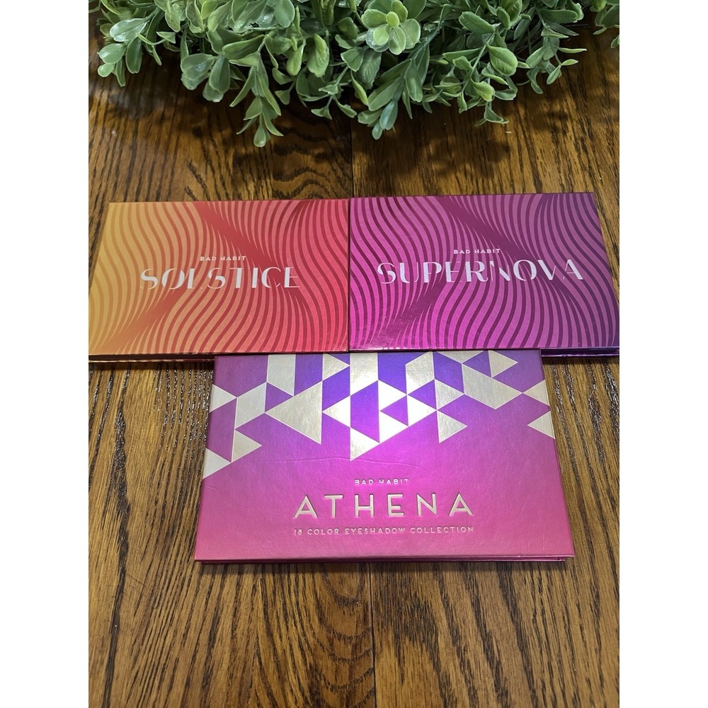 BAD HABIT Solstice, Athena, Supernova  3 Color Collection Eyeshadow Palettes